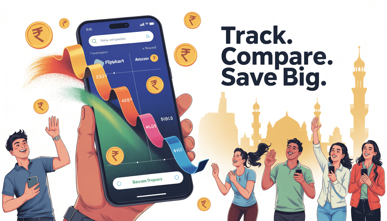 Track. Compare. Save Big. Price tracking across Flipkart, Amazon, Myntra & more